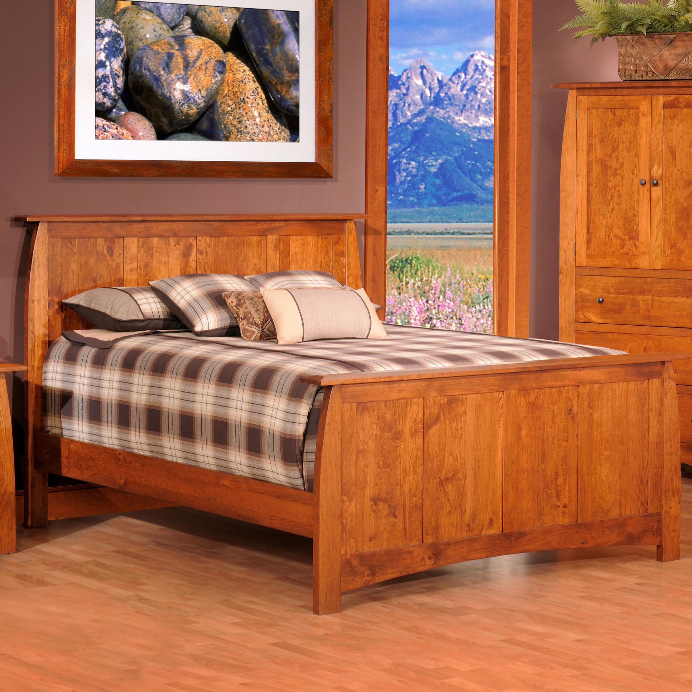 爆売り！ Millcraft Wayside | Bed Wood Panel Queen BOB556QN Bordeaux ライト・ランタン